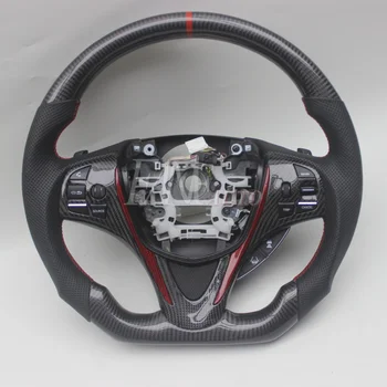 Replacement Real Carbon Fiber Steering Wheel with Leather for Acura TLX TLX-L 2015-2020 1