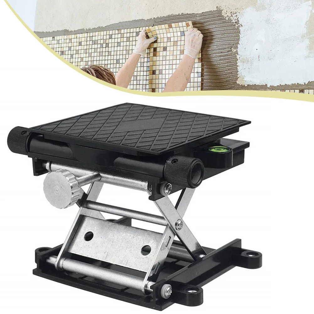 Scissor Lift Table Manual Adjustable Aluminum Alloy Multi-Function Laboratory Woodworking Engraving Lifting Stand Rack