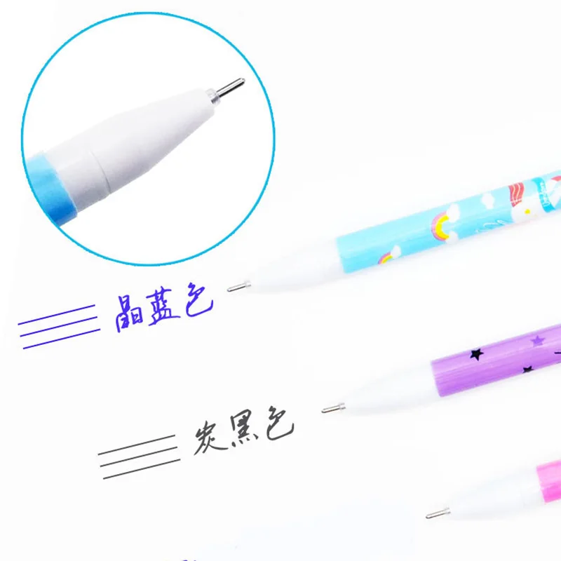 20 Penne Gel Cancellabili 0,5 Mm Con Gomma, Design Animali Kawaii, Inchiostro Blu, Per Scuola E Ufficio