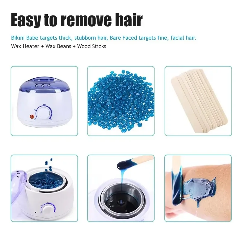 Wax Heater Depilatory Epilator Hair Removal Machine Wax-Melt Waxing Kit Paraffin Heater Wax Beans Bead Heating Machine 500CC 2