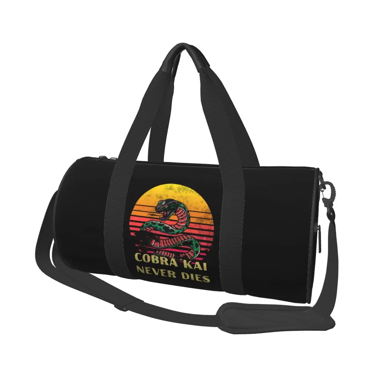 

Винтажная Спортивная Сумка Cobra Kai Never Dies, Классические мужские дизайнерские сумки для плавания с обувью, новинка, сумка для фитнеса