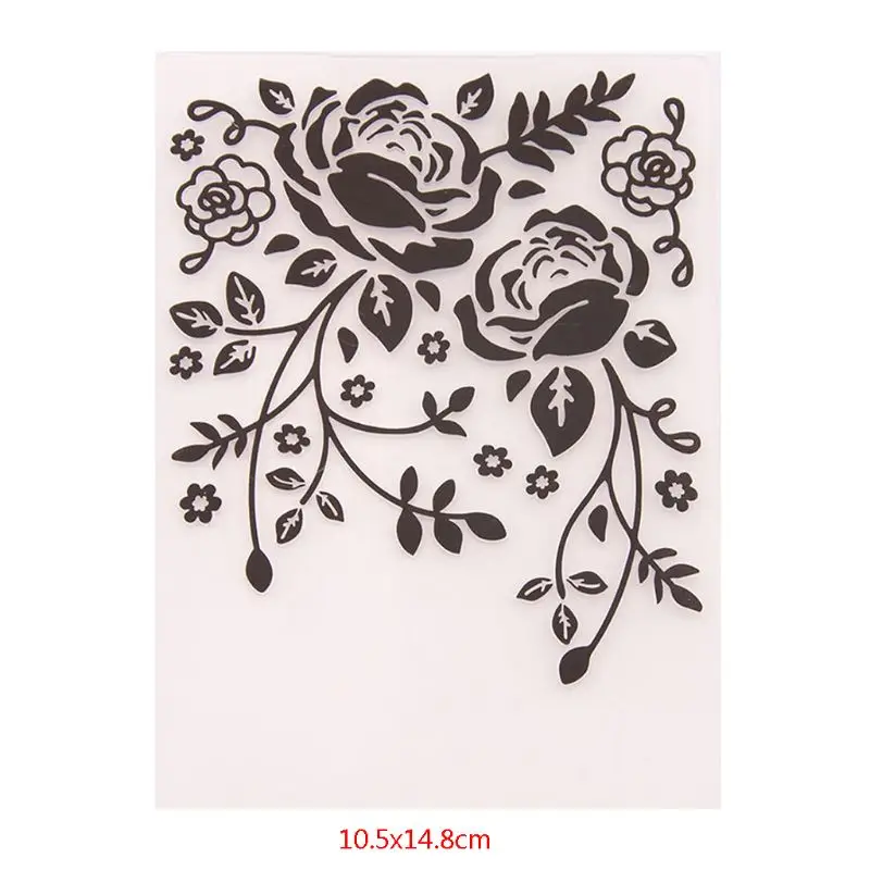 

Plastic Embossing Folder Template DIY Scrapbook Photo Album Card Making Decorati