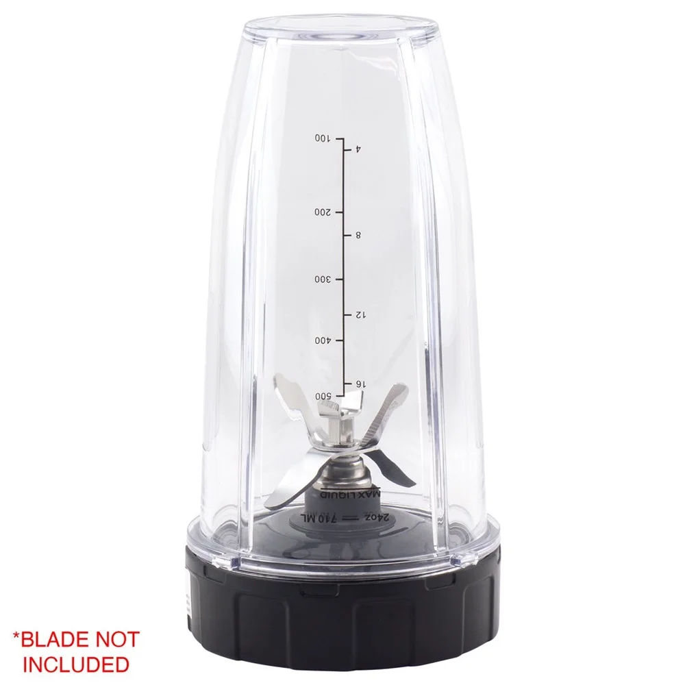 Blender Cup 24OZ Compatible with Ninja BL480 BL450 BL640 BL490 BL680 NN100 BL682 BL450 BL2012 CT640 CT800 BN400 CL401A SS100 BN750 blender cup