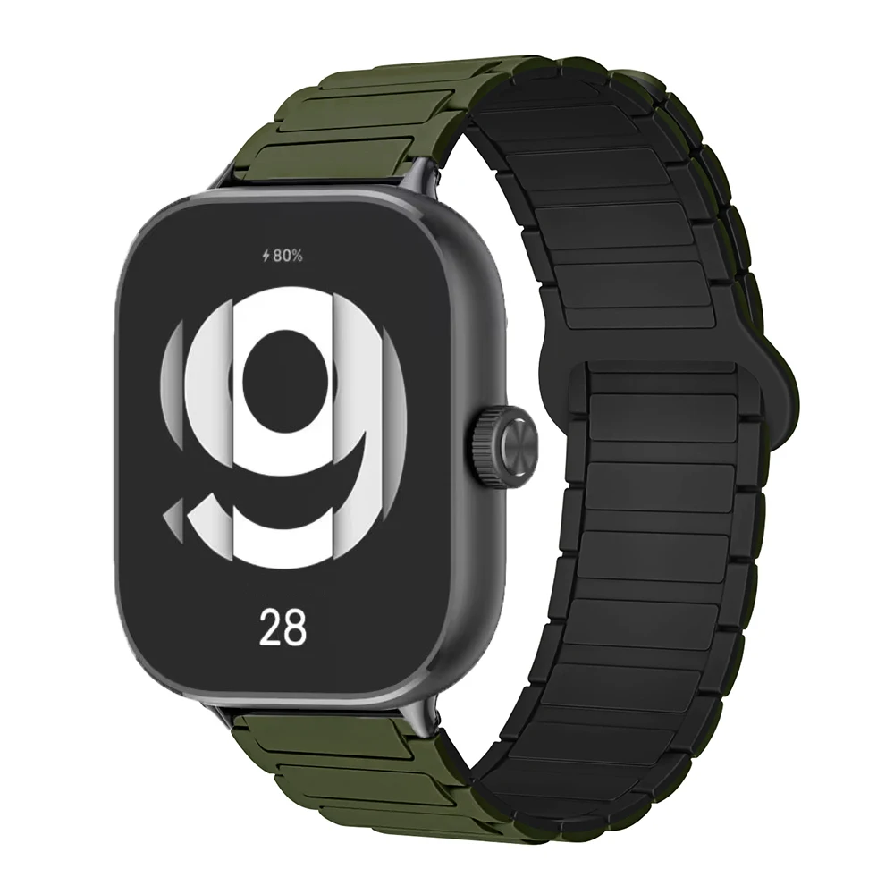 Magnetic Silicone Bracelet Strap - Replaceable Watchband Accessory