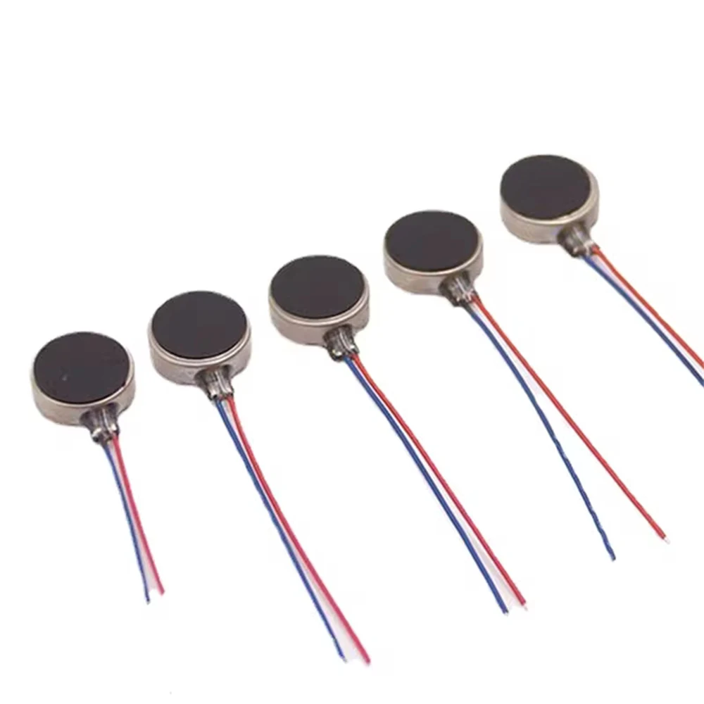 Mini Vibration Motor, DC 3V 12000rpm Flat Coin Button-Type Micro DC Vibrating Motor for Mobile Cell Phone Pager Tablet 10Pcs/Lot