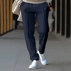 2024 New Fashion Men's Casual Pants Loose Waffle Sports Pants Male's Spring Autumn Joggers Sweatpants Business Slim Pencil Pants