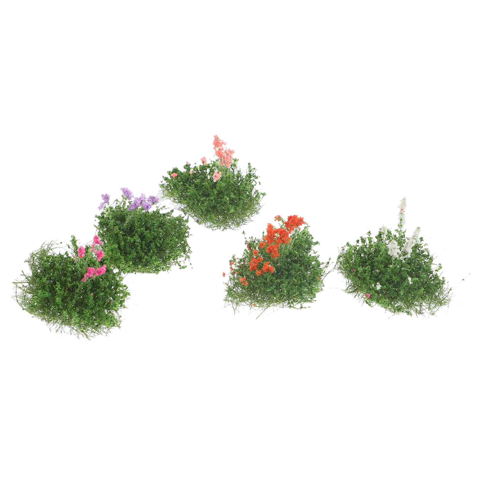 

Simulation Mini Flower Cluster Decoration DIY Sand Table Model Landscape Lawn Scenery Nylon Simulated Child Ornament