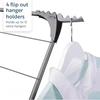 Premium SureGrip 3 Tier Indoor and Outdoor Clothes Drying Rack, Lightly Textured Non Slip Rungs, 69 Ft 5
