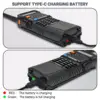 Baofeng UV-5R 8W 3800mAh Walkie Talkie Tri Power Long Range Type-C Charger UHF VHF Handheld Transceiver Ham Two Way Radio 4