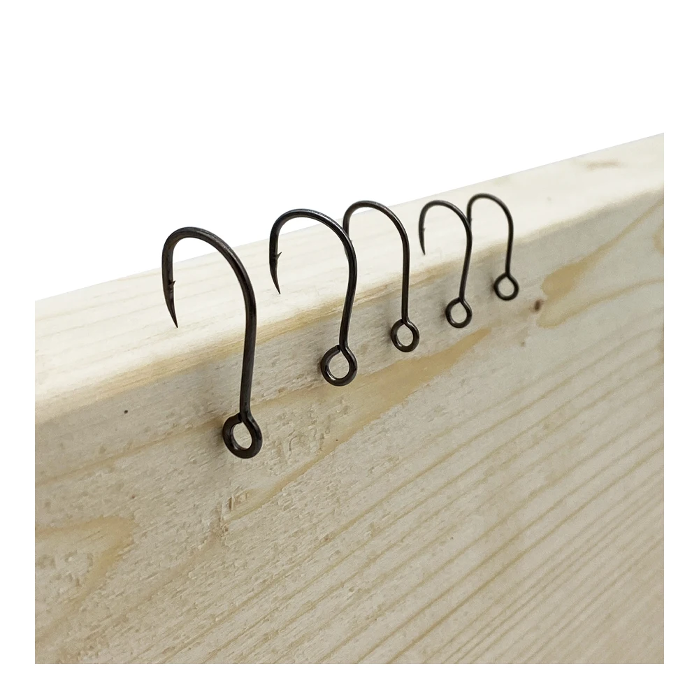 大きな釣り針,ソフトワームのフック,8005, 50個 - AliExpress