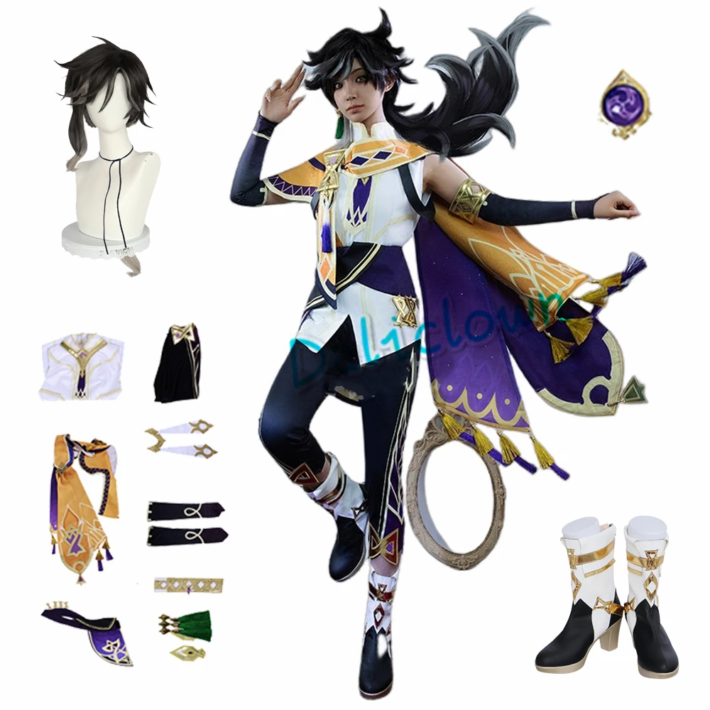 Genshin Impact Sangonomiya Kokomi Cosplay Kostuum Womens Anime Uniform Dress Suit Outfit