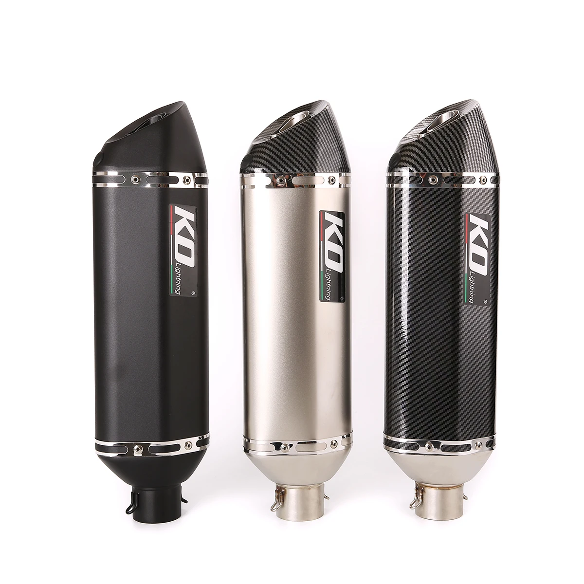 38-51Mm Universal Motorcycle Escape Exhaust Pipe Muffler Removable Db Killer Stainless Steel Aluminum Dirt Street Bike Atv