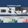 400-LED-Solarleuchten für den Außenbereich, Sicherheitsleuchten mit Bewegungsmelder, 16,4-Fuß-Kabel, IP65, wasserdichtes Flutlicht, geeignet für den Außenbereich 6