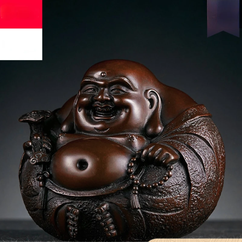 

Украшение из красной меди «Руи Майтрейя Buddha», украшение для дома из меди