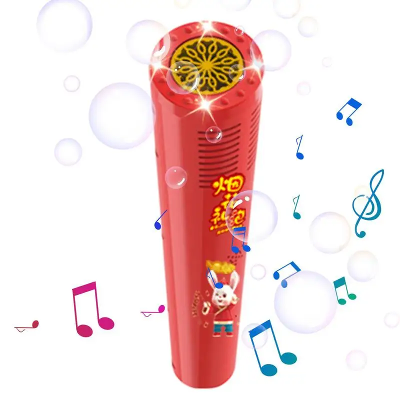 

Firework Bubble Machine Toys 12 Holes Chinese New Year Automatic Bubble Machine For Kids Electric Bubbles Machine For Outdoor
