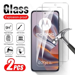 Dual Pack Screen Protector with Protective Glass for Motorola Edge 50 Neo 5G (2Pcs-Transparent)