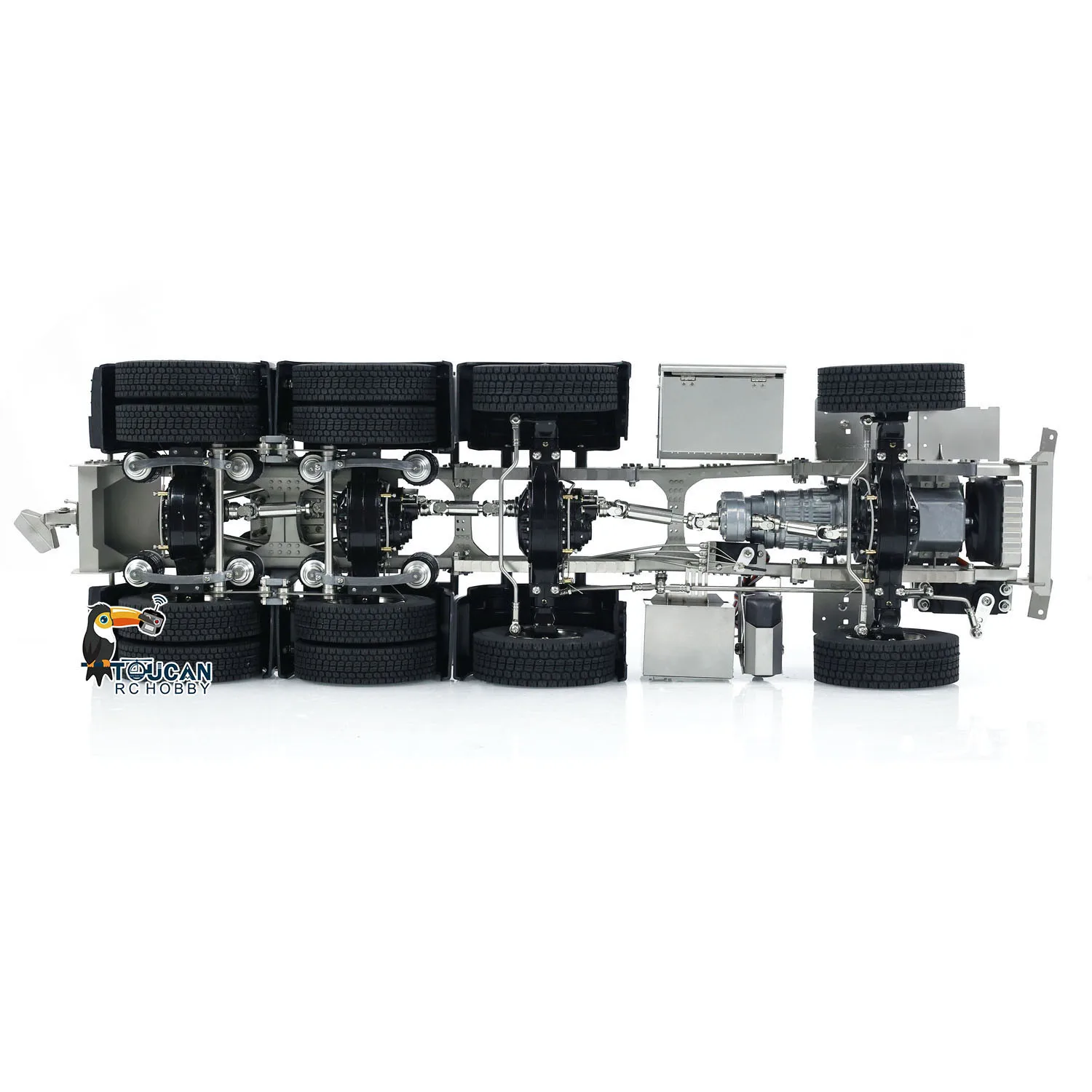 ScaleClub 1/14 10x10 8x8 Metal Radio Chassis for Toys RC Tractor Truck 3363 1851 3348 Car Vehicle Model TH23555 4