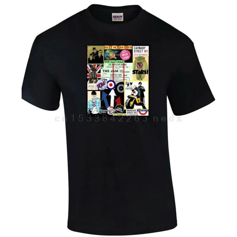 The Jam Tribute T-Shirt Weller Foxton Buckler Mods Style Consiglio Scooter