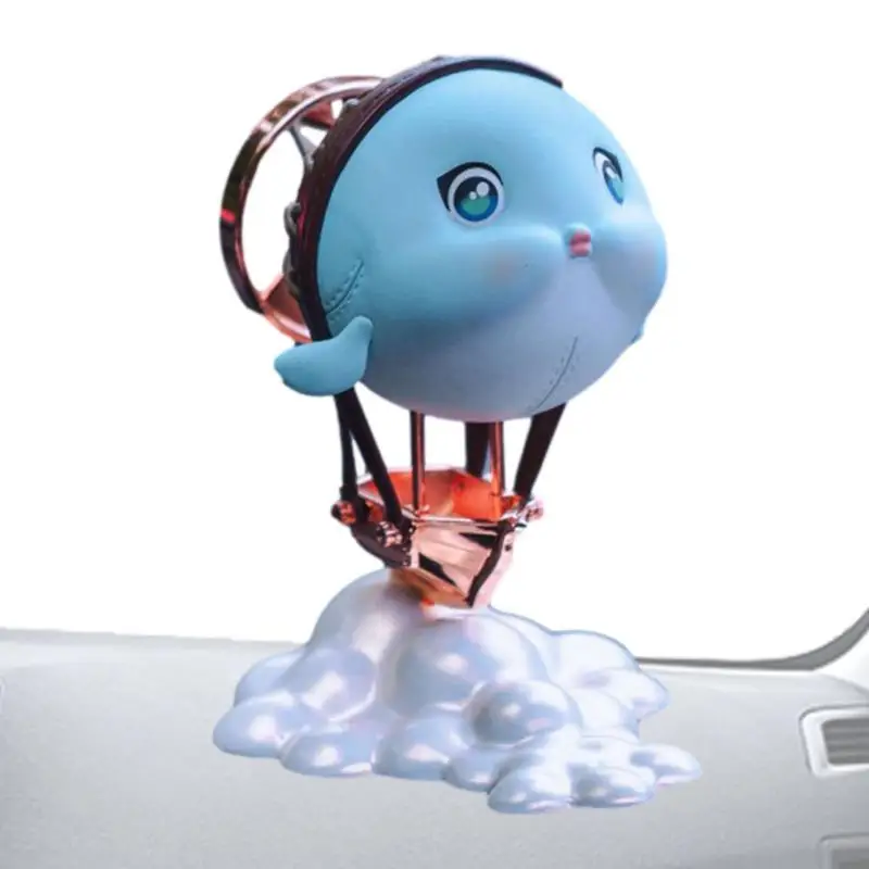 

Cartoon Air Fresheners Rotating Narwhal Aromatherapy Diffuser Rotating Cartoon Perfume Magnetic Vent Decoration For Cars