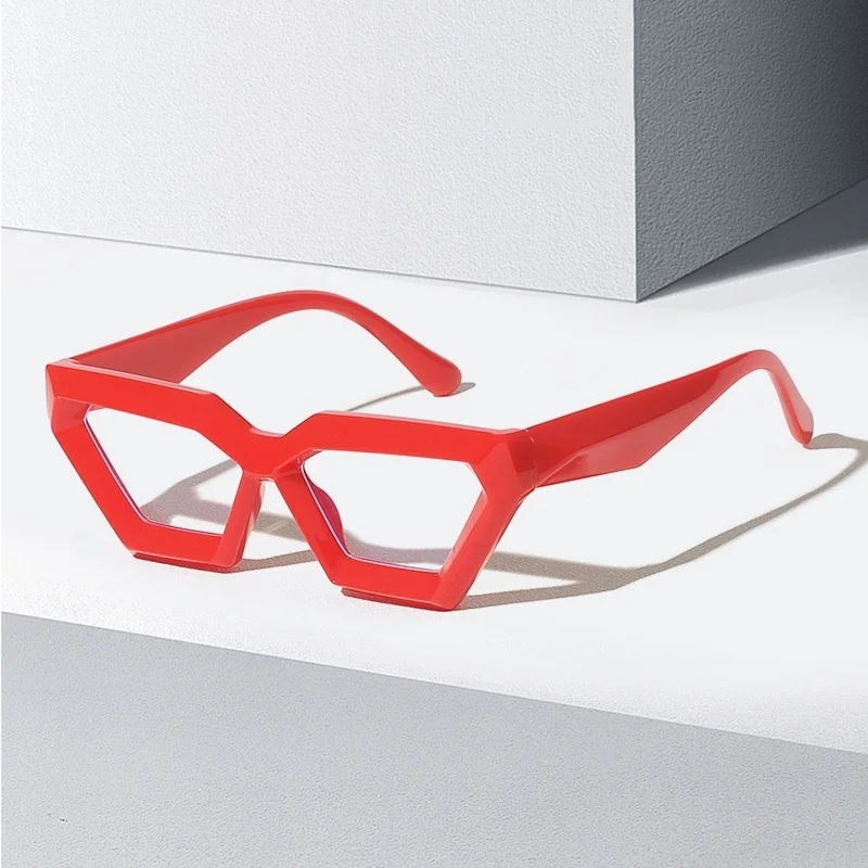 

Hot Saler New Arrival Polygonal Glasses Frame For Women Blue Blocking Reading Glasses with Uniquely Designed Optical Resin Lens