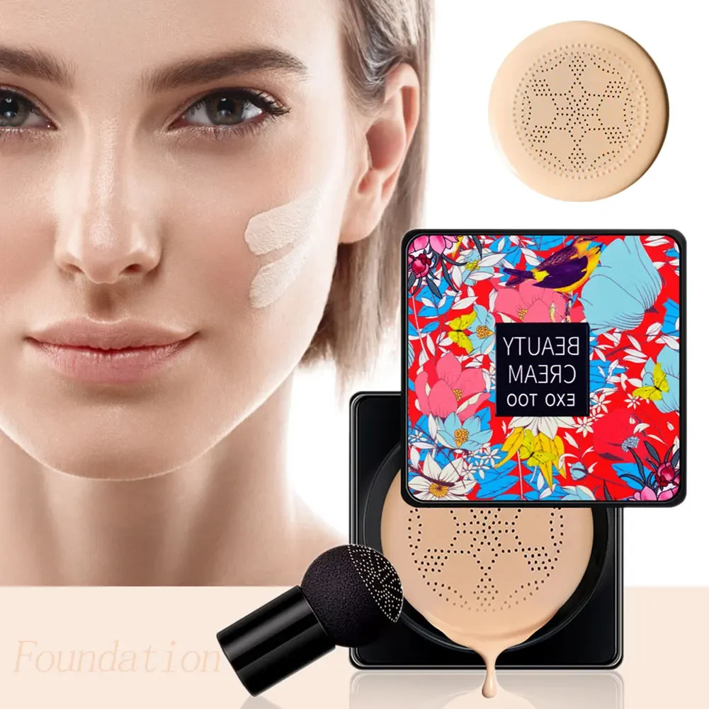 Cushion Foundation Magic Foundation Mushroom Head Air CC Cream Waterproof Brighten Women Base Makeup Face Korean Cosmetics
