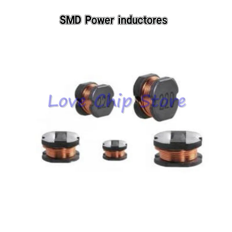 50pcs Inductores de potencia SMD Power Inductor CD42 2.2uH 3.3uH 4.7uH 6.8uH 10uH 22uH 33UH 47UH 2R2 3R3 4R7 6R8