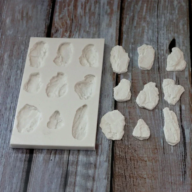 미니어처 모델 밸리 암석 침대 몰드 제작, 실리카 젤, 장면 모래 테이블용 DIY 도구, 특별 행사