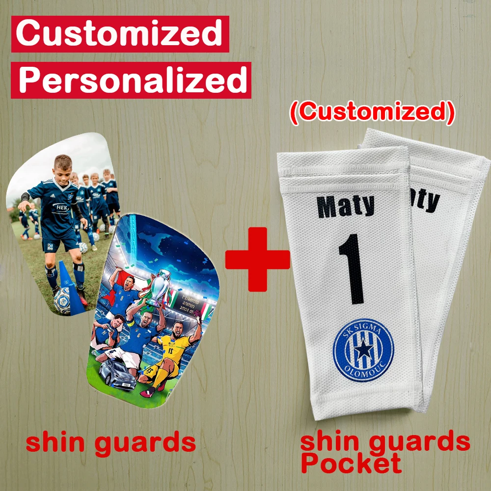 

Football Shinguard Socks With Pocket Customized Shin Guards Personalized Custom Made Leg Guards Fast Delivery Dropshipping