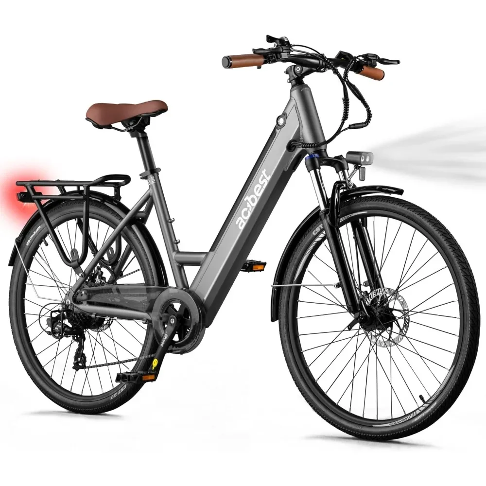 

Electric Bike for Adults,468Wh Removable Battery,350W Brushless Motor City run Ebike, with 7 Speed, Up to 50 Miles, E-Bikes