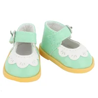 5cm Pu Leather Mini Doll Shoes Cute lace-up Boots For EXO,30CM Cotton,14 Inch American Doll,Russia,Nancy,Lesly,Nenuco Dolls Toy 2