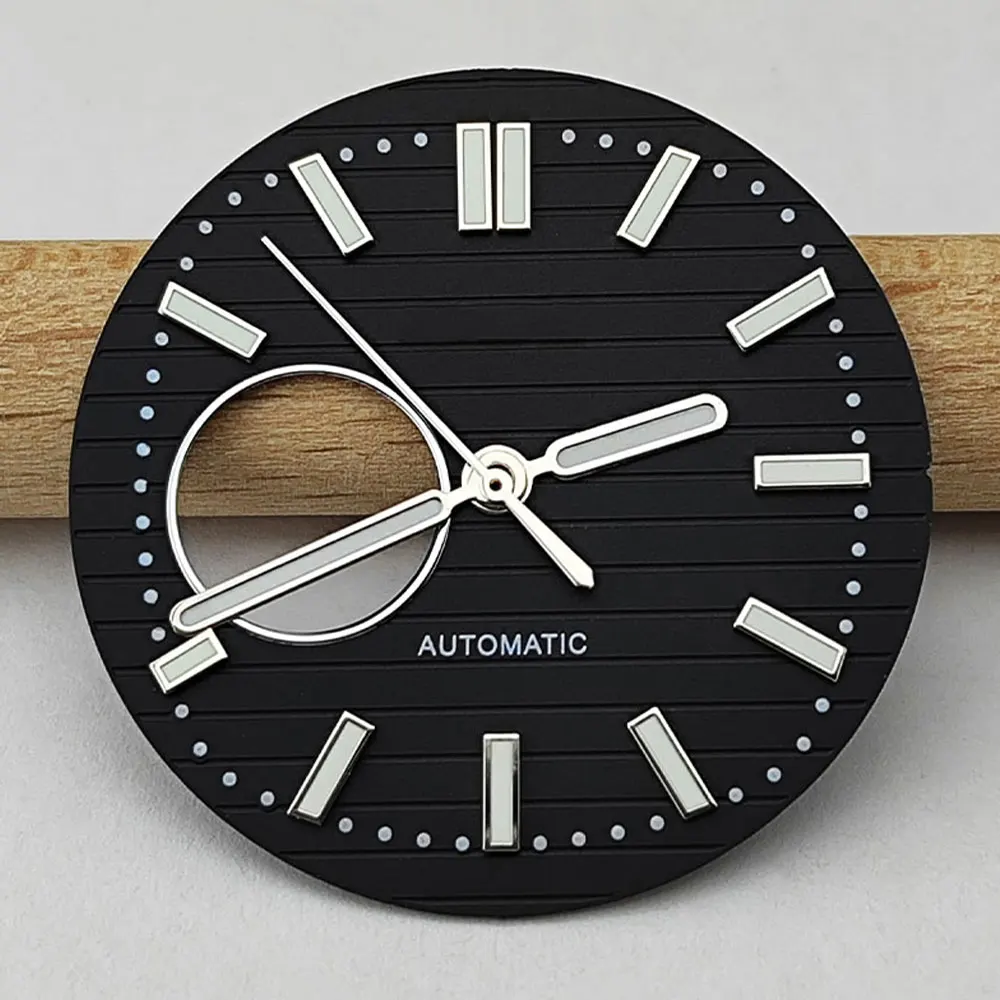 NH38 30.5mm Nautilus S dial Watch Green Luminous Accessories For NH38 Movement Watch Repair Tool watch cover watch case watch protective cover watch protective case watch screen protector case