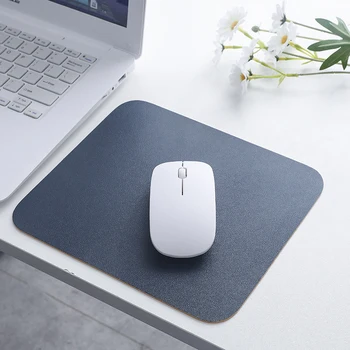 Black Leather Mouse Pad