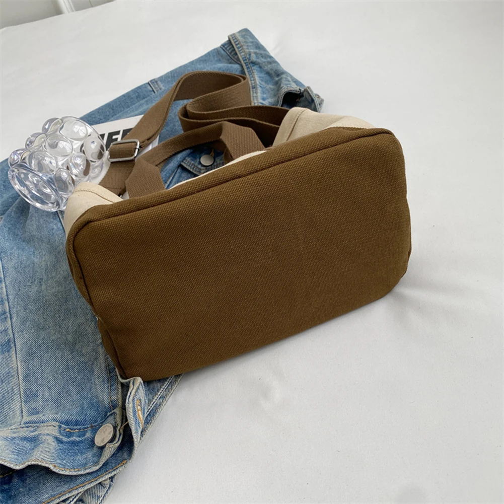 Women’s Canvas Tote Bag, Wide Adjustable Strap Shoulder Handbag_voghion.com