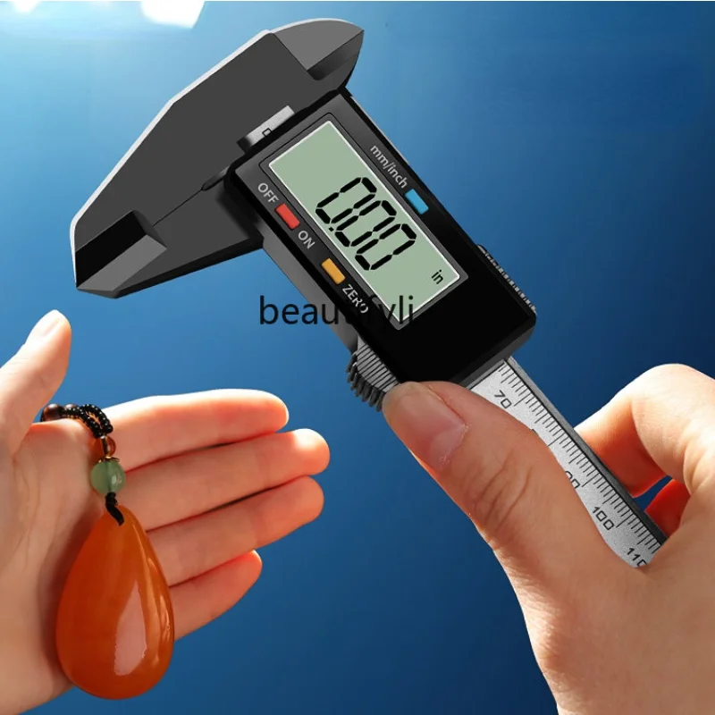 

LHY Caliper Digital Display Electronic High Precision Jewelry Crafts Jade Bracelet Digital Size Measurement Special Ruler