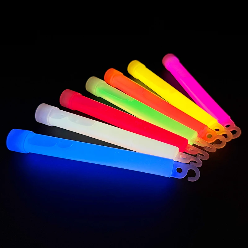 5/10p 6 Zoll Mini Leuchtstäbe Polypropylen Leuchtstofflampe mit Haken Camping Militär Notfall Event Party Dekor Konzert Requisite – Detail 1