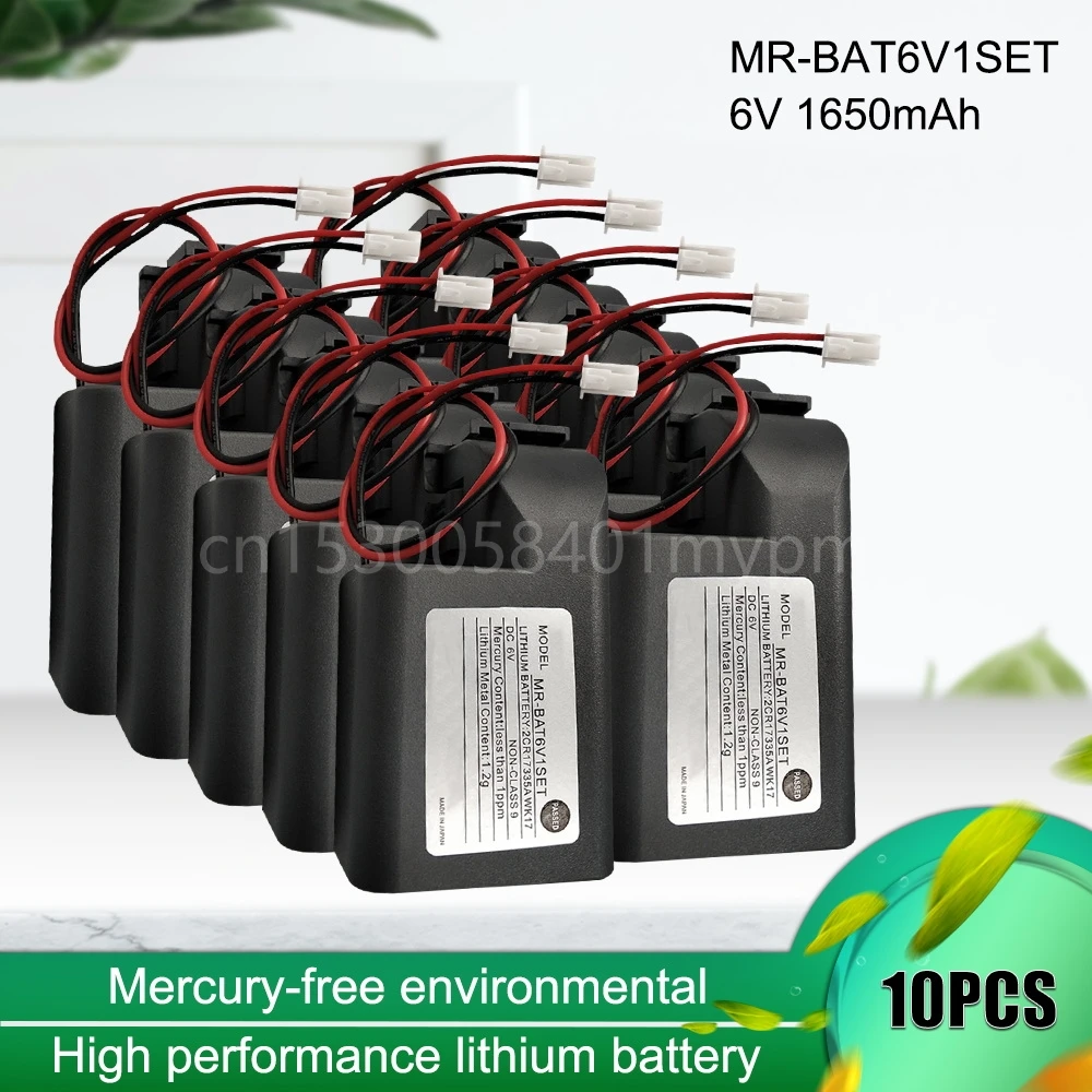 

Резервный аккумулятор PLC 10 шт. для модели 6 в, 2400 мАч, с кабельным разъемом для системы Servo CNC, Фотоэлементы 2CR17335A WK17