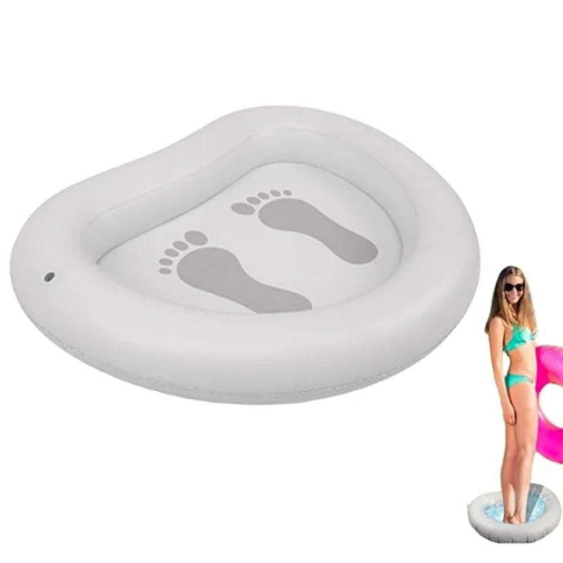 BAAJ-Inflatable Foot Bath Basin,Foot Soaking Bath Basin,Pool Foot Wash Basin For Swimming Pool Step Pad