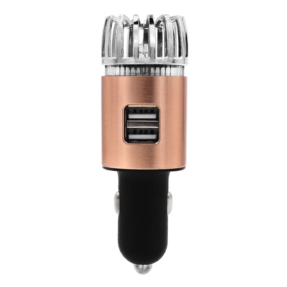 Car Formaldehyde Smoke Dust Purification 12V Car Air Purifier Ionizer Air Cleaner Deodorizer with Blue LED Light