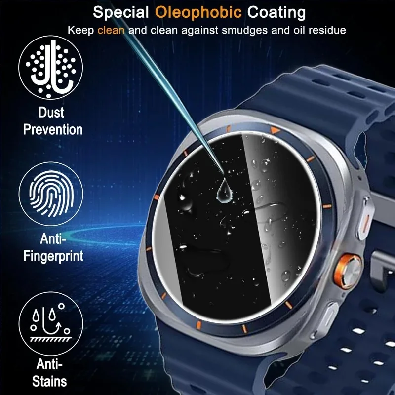 Premium Tempered Glass Screen Protector for Smartwatches - Ultra Clear & Anti-Scratch Film