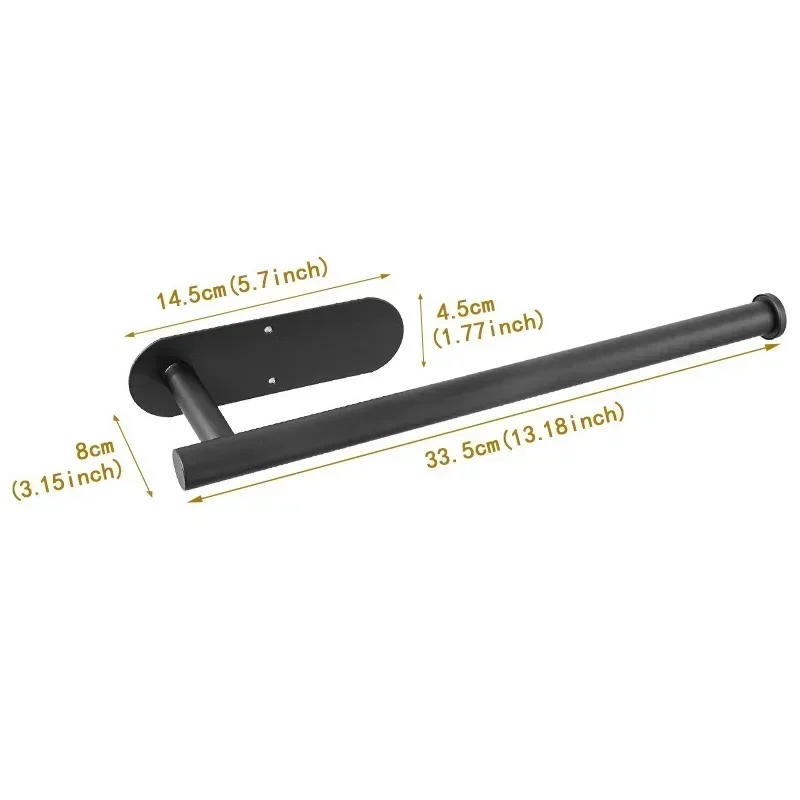Paper Towel Holder Wall Mount Stainless Steel Kitchen Bathroom Self Adhesive No Drilling paper towel holder paper towel rack