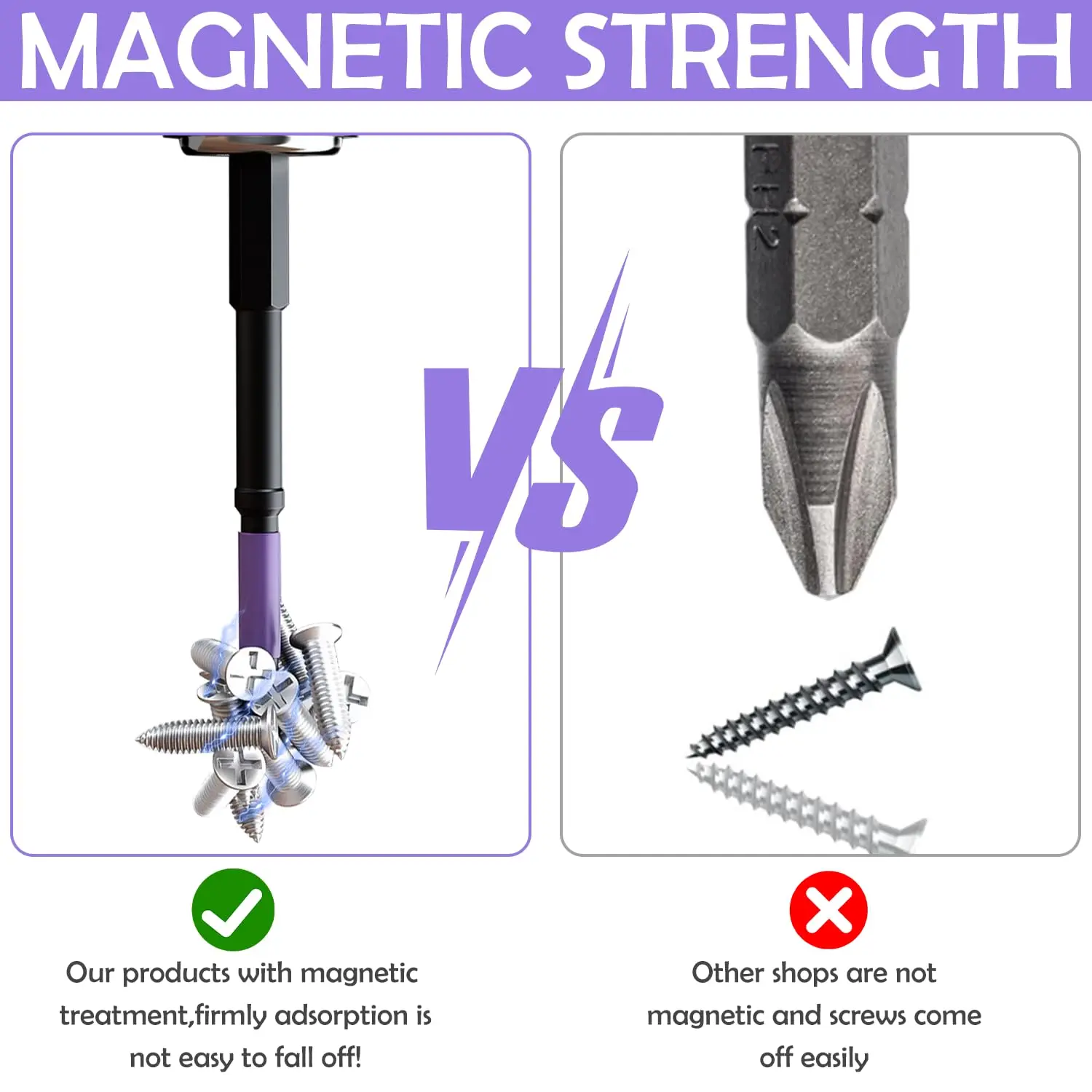 Magnetic Impact Phillips Bit Anti-Slip Long Screwdriver Bit Set Hex Shank Cross Impact Driver Bit for Power Drilling 4