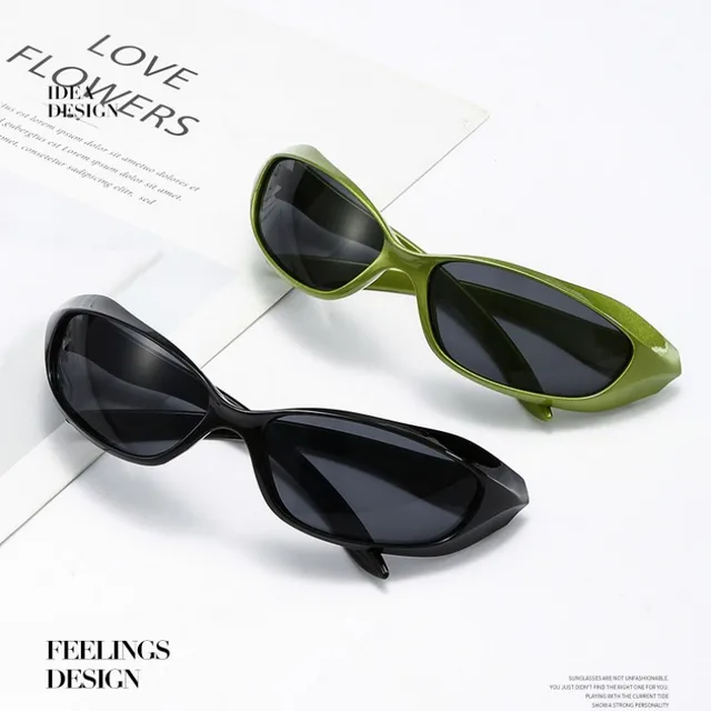 Y2K Punk Sports Sunglasses For Men Women Future Sense Integrated Sun Glasses Brand Designer Vintage Shades UV400 Fashion Goggle 2