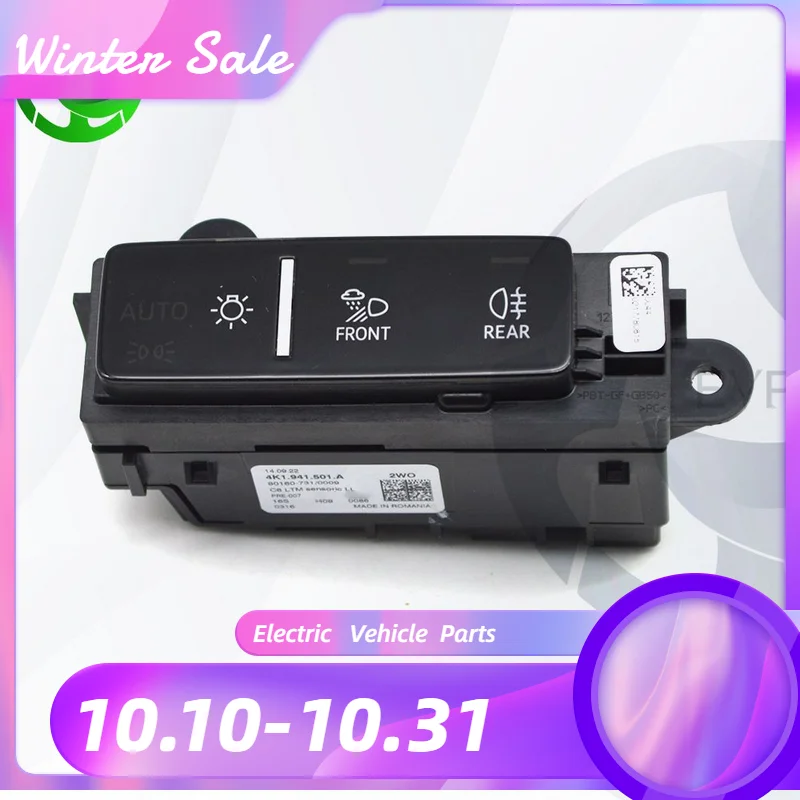 Per Audi C8 Interruttore Faro 4 K1 947 501 A A6 C8 S6 A7 Q7 Q8 2019-2021 Schermo Ouch Interruttore Luce Anteriore Automatico