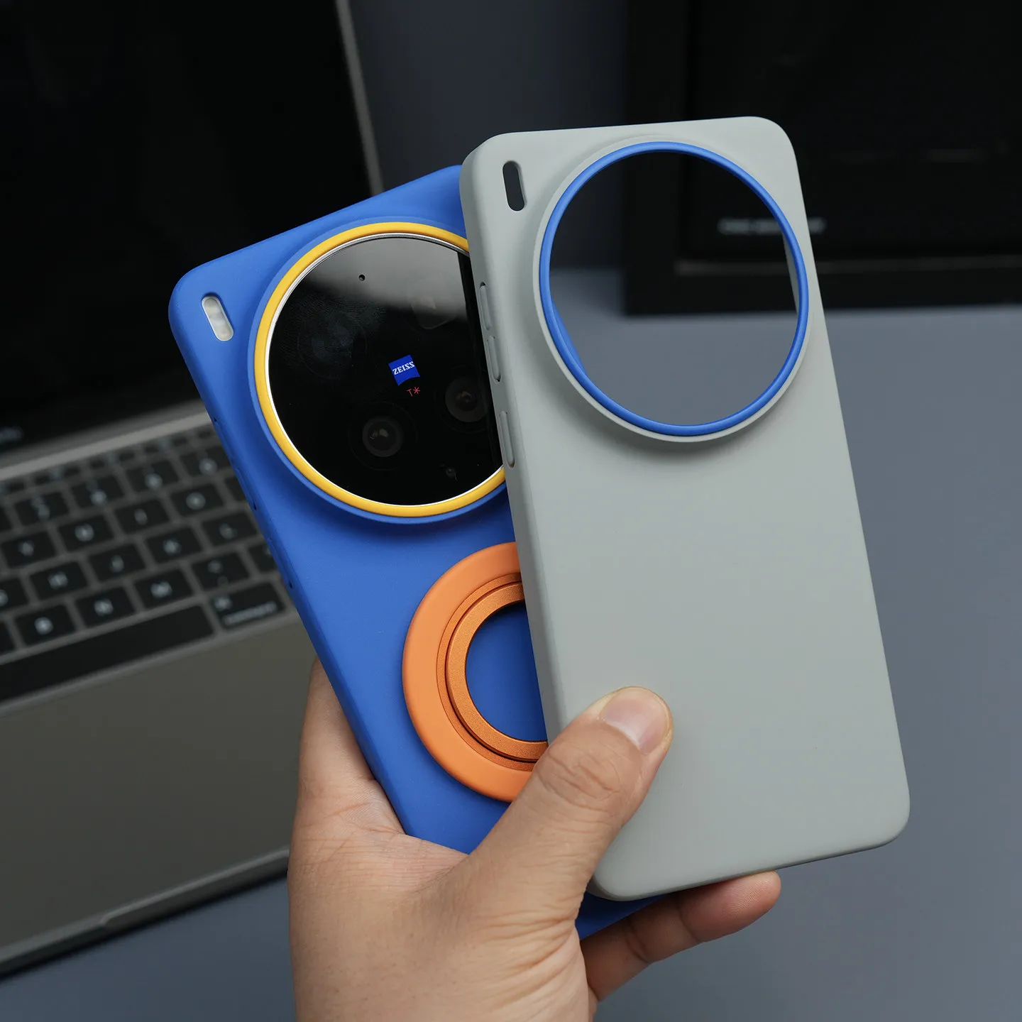 Matte Lens Ring Raised Anti-Fall Magnetic Protective Phone Case - New Design Shell