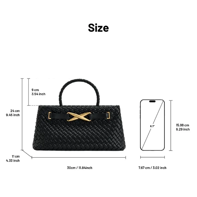 JW PEI 2025 new style, women's large capacity handbag, PU leather work bag commuter shoulder bag suitable for daily use handbag 6