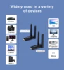 Wireless HDMI Transmitter and Receiver 50M/164Ft  Kit 4K Decode 1080P@60Hz Output, Plug and Play for Streaming Video,Laptop/PC/T 3