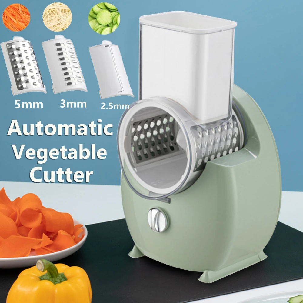 3In1MultifunctionalElectricVegetableCutterAutomaticVegetableCutterSlicerPotatoGrate