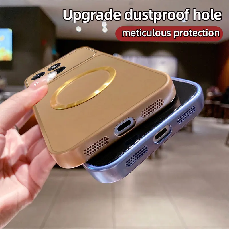 MagSafe Wireless Charging Case - Metallic Paint Finish Soft Cover