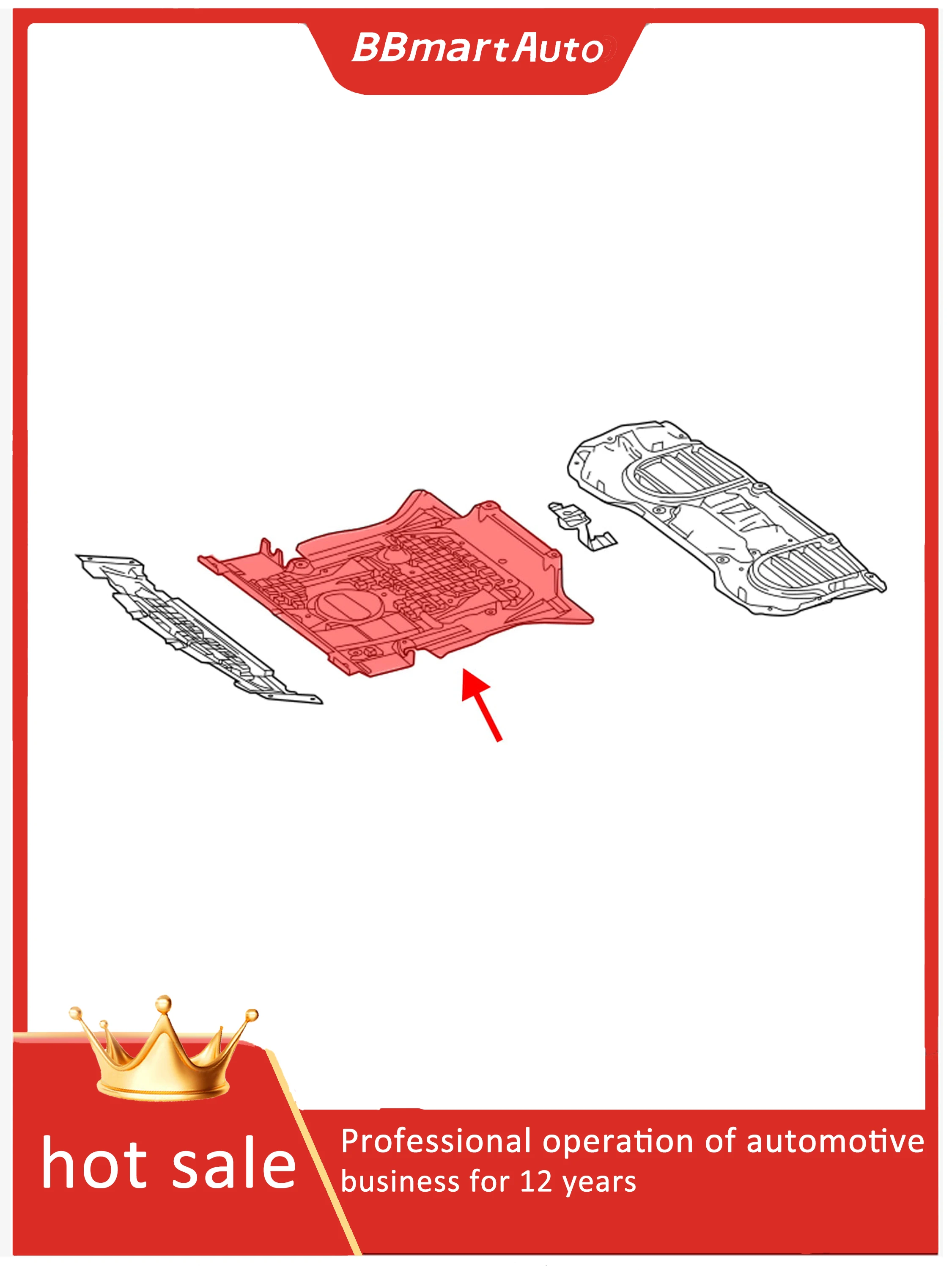Engine Lower Cover 1 pcs Engine Lower Cover For Mercedes Benz W166 C292 GLE320 GLE43 GLE 500 X166