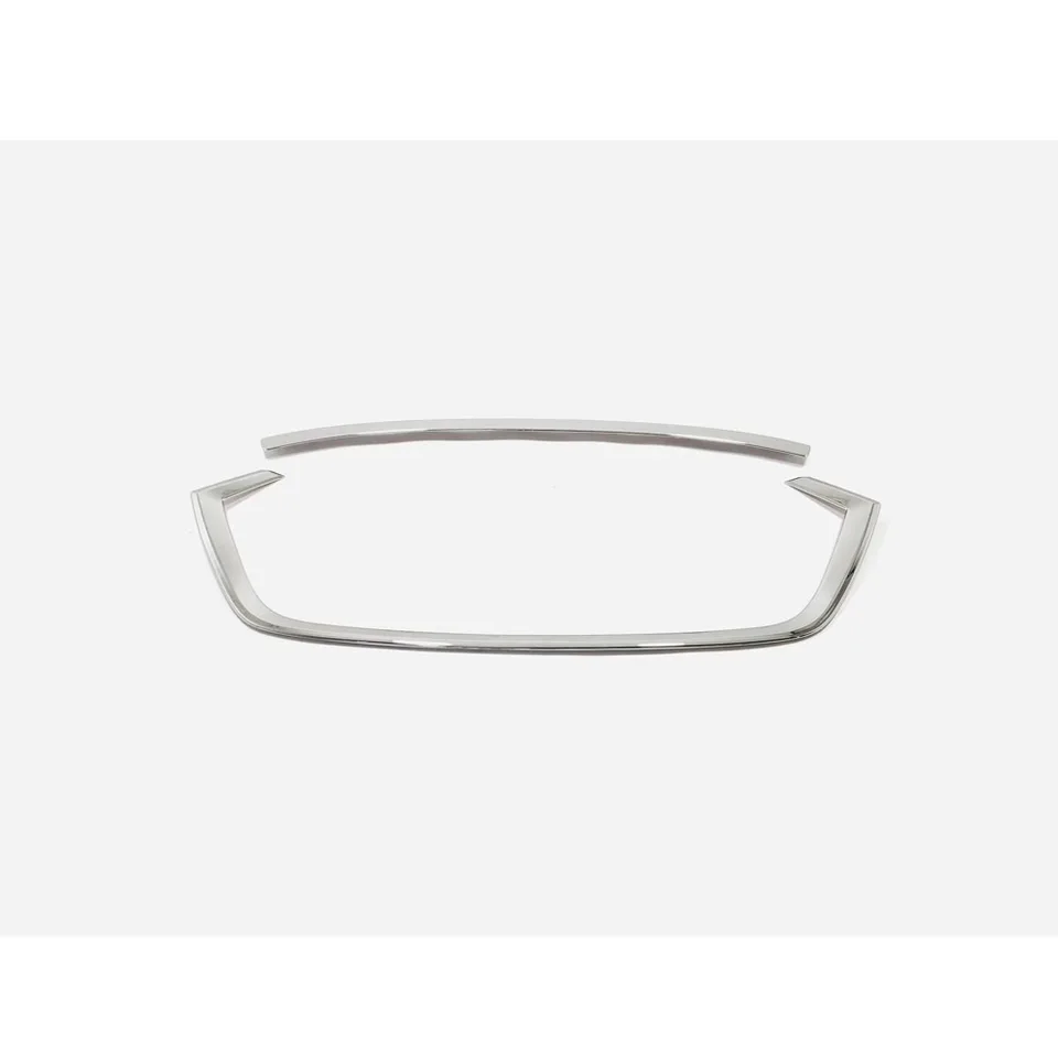 Absクロームフロントセンターグリルフレームトリムカースタイリング